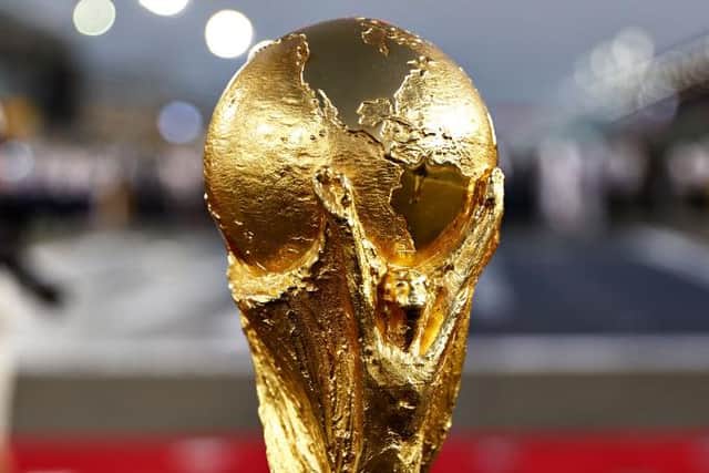 The FIFA World Cup trophy. (Photo by Mark Thompson/Getty Images)