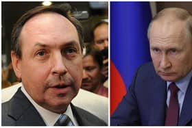Russian MP Vyacheslav Nikonov, left, is an ally of Russian president Vladimir Putin, right. Getty Images