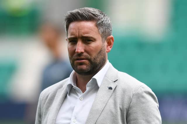 Lee Johnson missed Hibs' game with Kilmarnock as he recovered from surgery