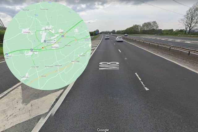 The M8 affected area is now open.