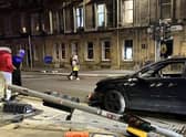 A driver collided with a set of traffic lights on Leith Walk in Edinburgh on Tuesday night, March 21.