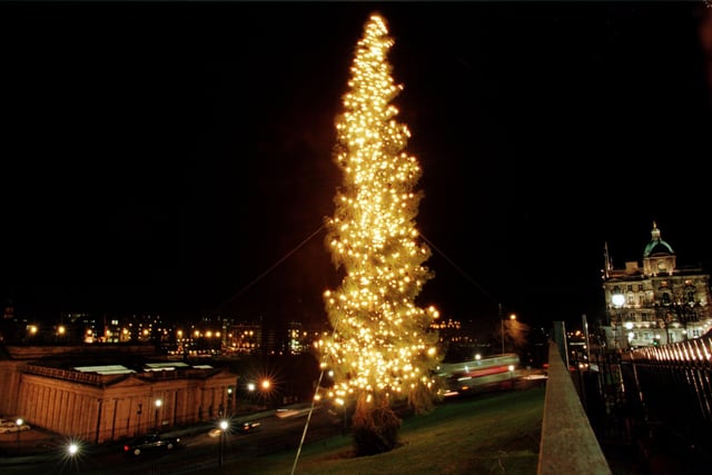 The Christmas tree on the Mound in 1998.