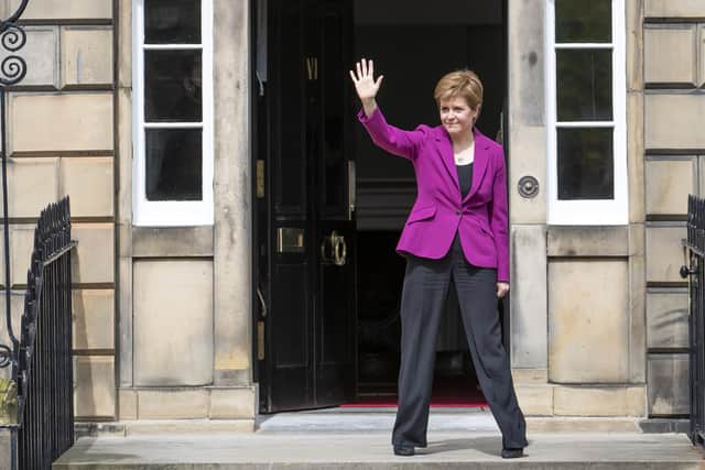 Nicola Sturgeon is set to announce further coronavirus restriction easing from May 17. (Picture credit: Jane Barlow/PA Wire)