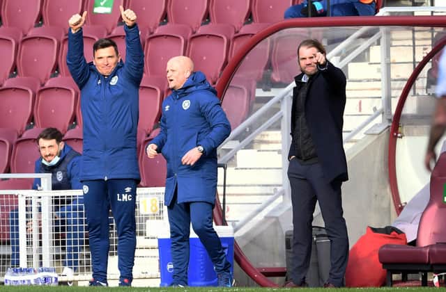 Hearts fans were delighted to get back to winning ways. Picture: SNS