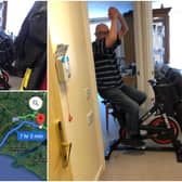 83-year-old Jim Hay, who has chronic obstructive pulmonary disease (COPD), has taken on a mission to virtually cycle to London and back from his home in Dorset, where he now lives, to raise money for NHS for Edinburgh and Lothians Health Foundation.