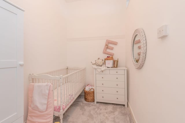There is also a box room in the flat which the current owners use as a third bedroom and nursery.