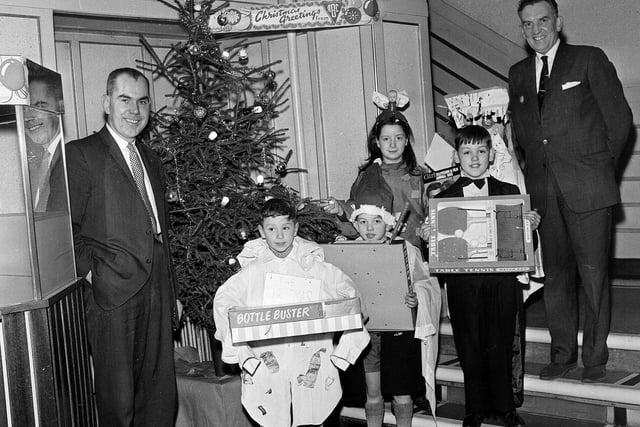 Members of the ABC Minors Club at a free Christmas Eve matinee at the Ritz Cinema in December 1964.