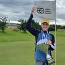 Craigmillar Park's Daniel Hogg with his trophy after topping one of the Stephen Gallacher Foundation Order of Merit tables this season. Picture: SGF