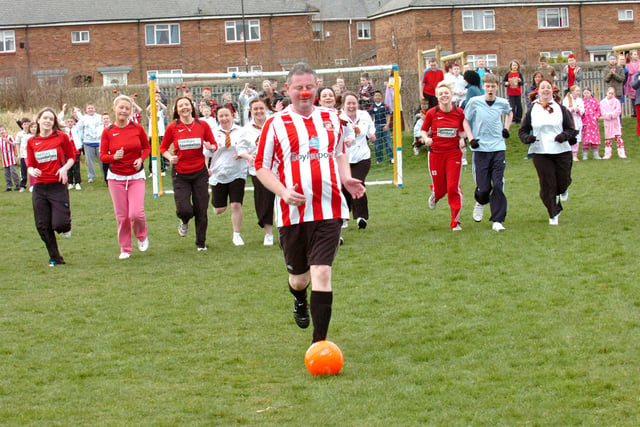 A Red Nose football match at Grangetown Primary School in 2009. Were you there?