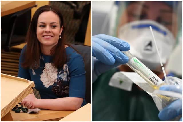 Kate Forbes said businesses in Scotland will receive a package of support worth £320 million to help with the impact of coronavirus