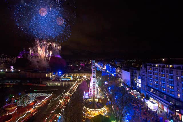 Princes Street is usually thronged with revellers for Edinburgh's Hogmanay celebrations. Picture: David Cheskin
