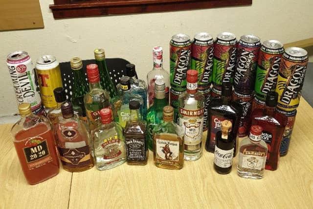 Officers regularly seize alcohol from teens