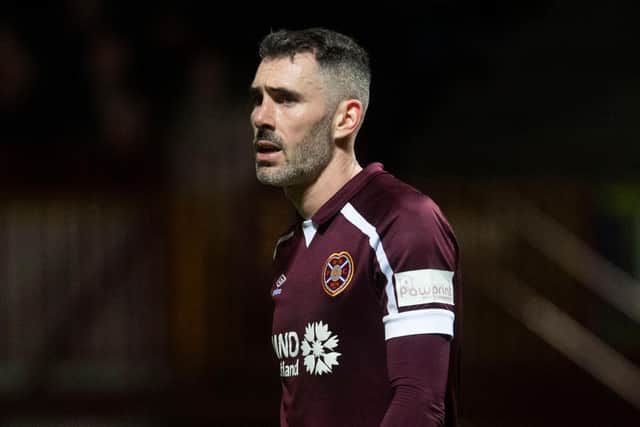 Michael Smith can play in different positions for Hearts.