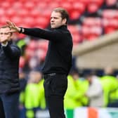 Hearts manager Robbie Neilson (right) and Hibs manager Shaun Maloney during the Scottish Cup semi-final at Hampden. (Photo by Paul Devlin / SNS Group)