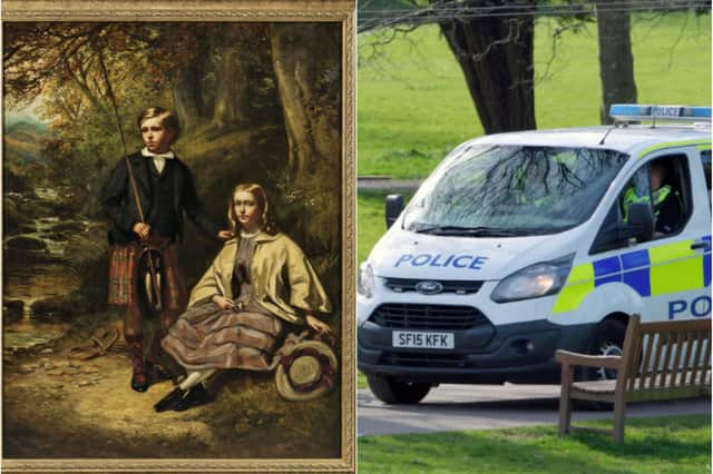 The painting was stolen from the city centre of Edinburgh