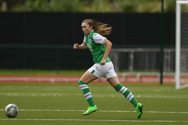 Tegan Bowie signed for the club on a two-year deal. Credit: Hibs Women