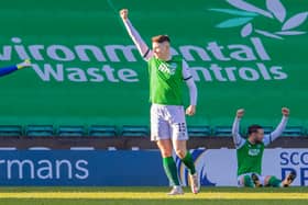 Kevin Nisbet has hit 18 goals for Hibs this season. Picture: SNS