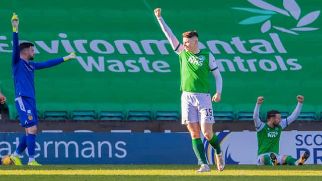 Kevin Nisbet has hit 18 goals for Hibs this season. Picture: SNS