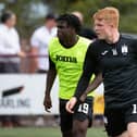 Emmanuel Johnson and Jack Brydon have both returned to Hibs from Edinburgh. Picture: Euan Cherry / SNS