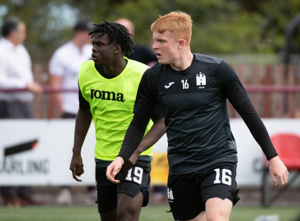 Emmanuel Johnson and Jack Brydon have both returned to Hibs from Edinburgh. Picture: Euan Cherry / SNS