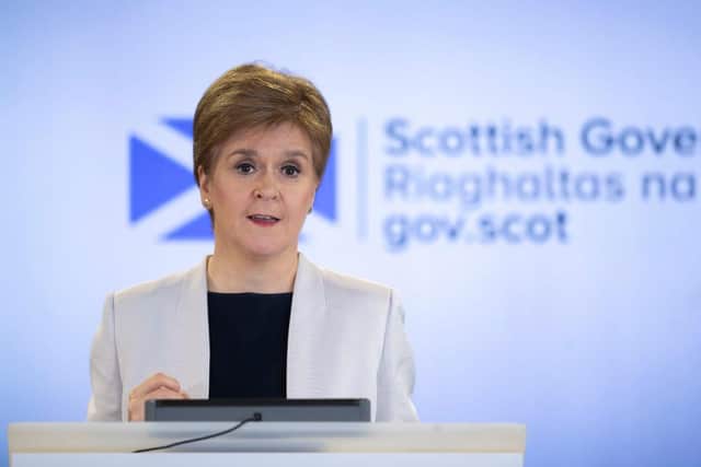 First Minister Nicola Sturgeon. (Photo by Jane Barlow-WPA Pool/Getty Images)