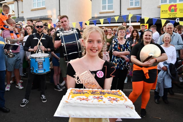 Aimee Gilchrist, Bo'ness Fair Queen 2022 who celebrated her 12th birthday on the Fair E'en