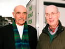 Sean Connery and Gordon Wright at the West End of Princes Street, Edinburgh. Picture: Copyright Eddie Gallacher