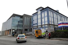 Investigations are being carried out at the Western General Hospital following detection of Legionella bacteria in the water supply. Picture Ian Rutherford.