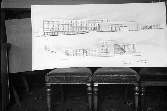 A plan for the New Royal High School which was set to be built at Barnton in 1964.