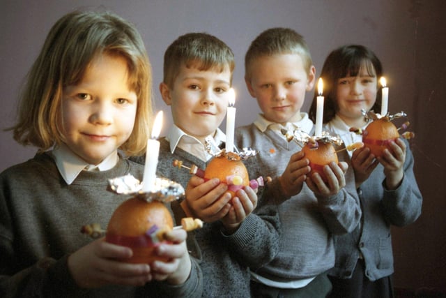 The Seaham Christingle Service at Camden Square Primary School in December 1999. Does this bring back lovely festive memories?