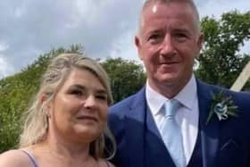 Ritchie McCaul pictured with partner, Denise Scott