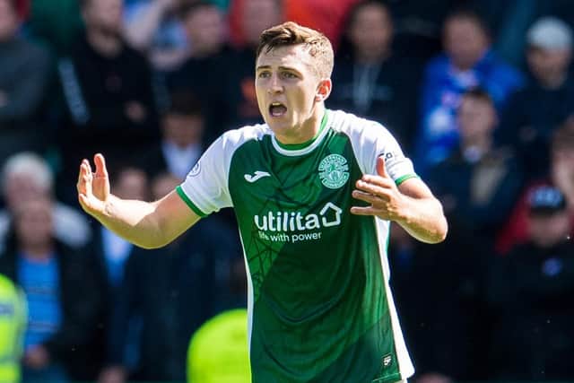 Josh Campbell scored a last-minute equaliser and had his best game in a Hibs jersey against Rangers at Easter Road, according to Mickey Weir. Picture: Ross Parker / SNS