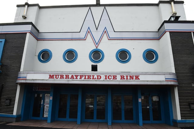 This is how the front of Murrayfield Ice Rink looked before it reopened with a major makeover.