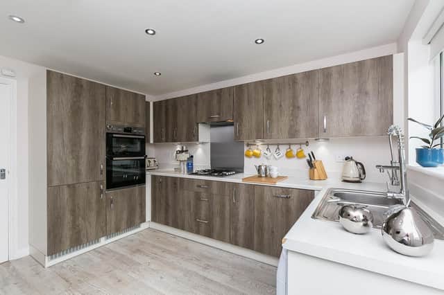 The kitchen inside the modern Gorebridge property. Photo supplied by Mov8.