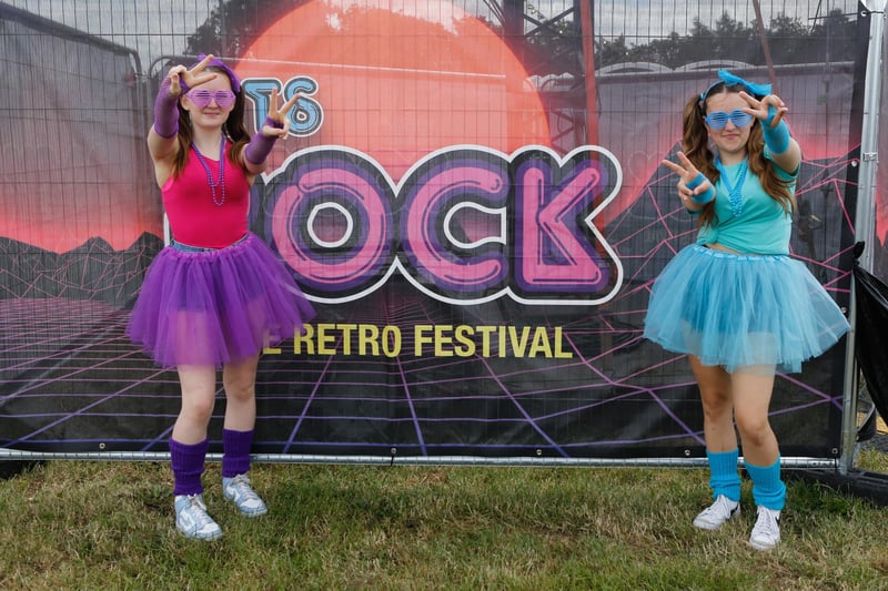 These retro music fans got into the 1980s vibe on Saturday at Let's Rock Scotland 2023 at Dalkeith Country Park.