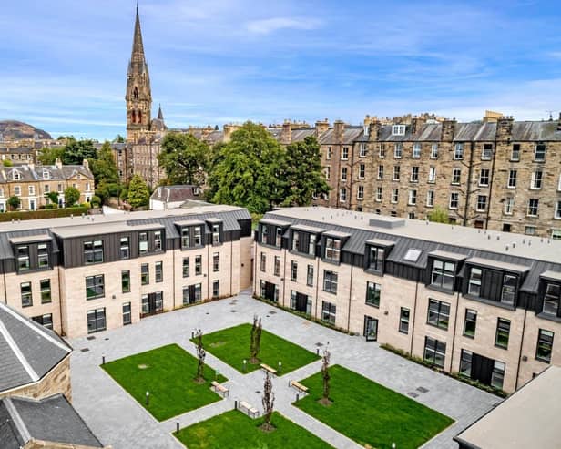 An aerial image of Gilmore Place in Edinburgh, which is set to provide new student accommodation in the capital.