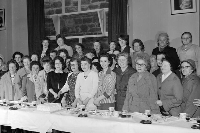 The Tranent Branch of the British Legion Women's Section holding their 17th anniversary party in April 1963.