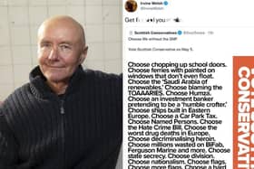 Irvine Welsh: Iconic Edinburgh author reacts to Scottish Conservatives using Trainspotting poster to attack the SNP