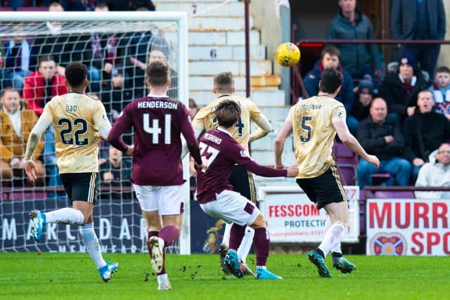 Hearts and Aberdeen had some memorable matches - including this strike by Ryotaro Meshino.