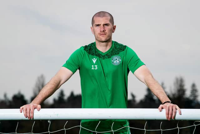Hibs midfielder Alex Gogic is hoping for a bright finish to the season. Photo by Ross Parker / SNS Group