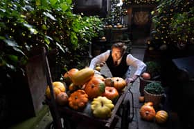Edinburgh's iconic five-star Witchery by the Castle is celebrating Halloween on Sunday by unveiling a public display of 500 pumpkins. Photograph David Cheskin.