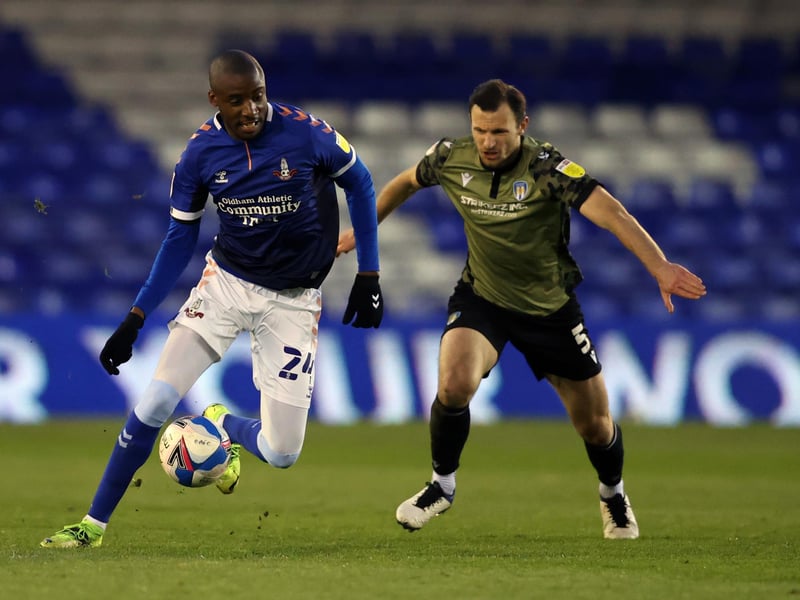 Congo international Dylan Bahamboula attracted reported interest in June, after contributing to 14 goals in 38 appearances for Oldham last season. The winger spent his younger years playing in Ligue 1 and,  after a spell in Bulgaria, joined Oldham - this season featuring four times in League Two, scoring twice.