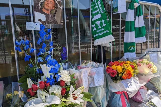 Floral tributes have been left in memory of Peter Mullen, who died following a disturbance in Edinburgh city centre on Friday. Photo: Annabelle Gauntlett.