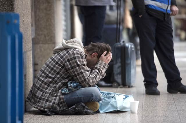File photo dated 25/01/18 of a homeless person in London, as Shelter has warned the UK's housing crisis will be "felt across a generation" as the latest figures reveal the scale of children living in homelessness. PRESS ASSOCIATION Photo. Issue date: Wednesday December 5, 2018. The charity urged the public to support its Christmas appeal which aims to provide families with "the vital helpline advice and services they need in order to keep their homes over the festive period". See PA story SOCIAL Homeless. Photo credit should read: Victoria Jones/PA Wire