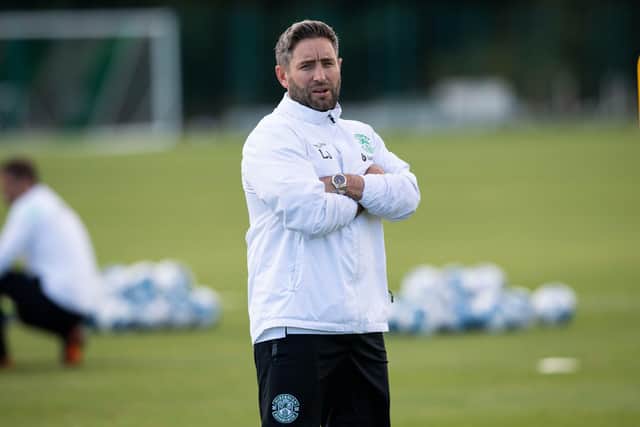 Hibs boss Lee Johnson will be without six first-team players for the visit of Hearts