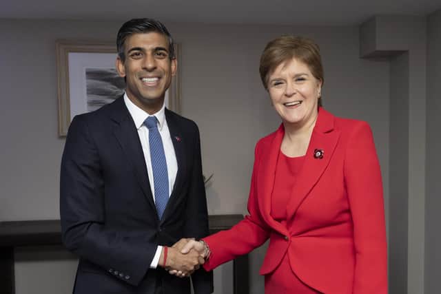 Prime Minister Rishi Sunak last met First Minister Nicola Sturgeon at the British-Irish Council in November. Picture by Simon Dawson / No 10 Downing Street.