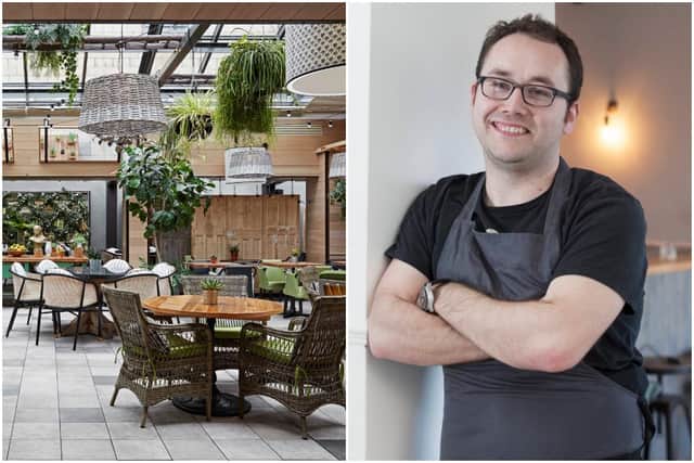 The Garden in Kimpton Charlotte Square Hotel where Aizle will now be based and Stuart Ralston, chef patron