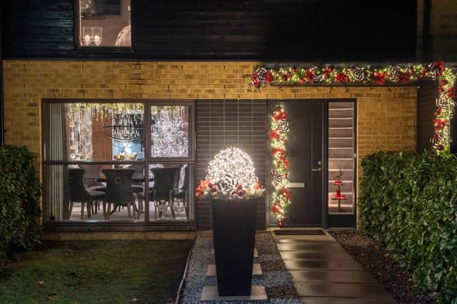 Fairy lights, bauble cascades and garlands light up the exterior and interiors as The Light House, Glasgow gets its glow on.