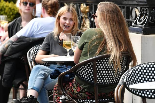 You’ll be able to enjoy a drink again from Monday – as long as you are sitting outside