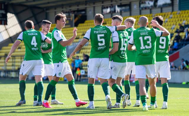 Hibs were on top form to defeat Livingston 4-1.
